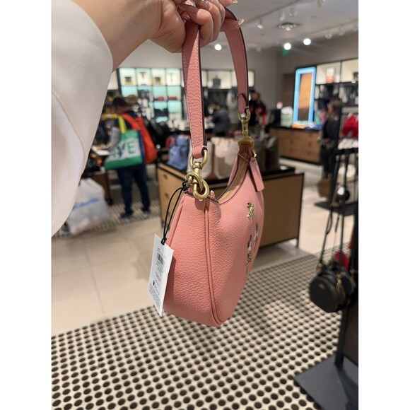 Disney X Coach CM858 Teri Shoulder Bag Ice Skate Motif Blush Multi Crossbody NWT - Picture 10 of 16
